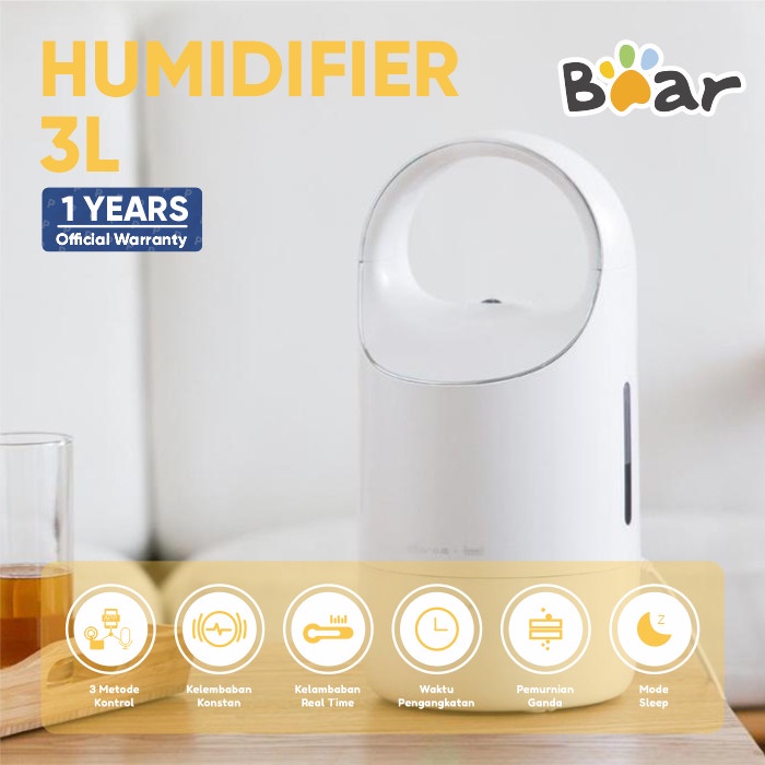 BEAR HUMIDIFIER 3 LITER / ALAT PENJAGA KELEMBAPAN UDARA DI RUANGAN