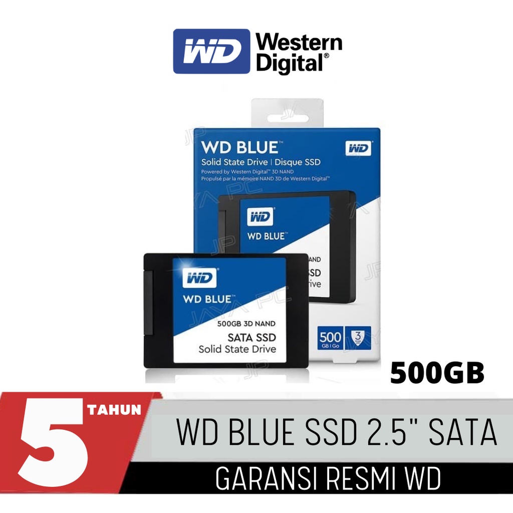 WD SSD WD Blue SATA SSD 500GB / 1TB  2.5&quot; SATA3 Internal SSD SATA GREEN 480GB Western Digital