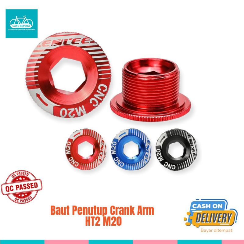 BAUT PENUTUP COVER CRANK HT2 SCREW HOLLOWTECH M18 M19 M20
