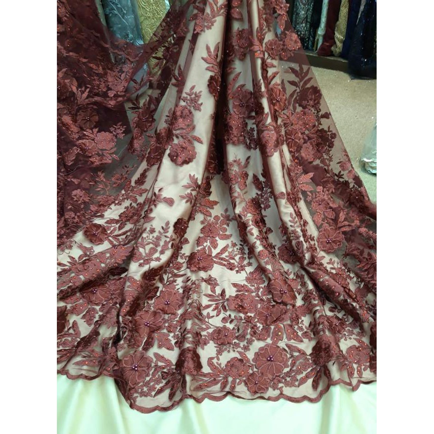 Kain Tile 3D Terbaru / Bahan Kebaya, Dress, Gaun