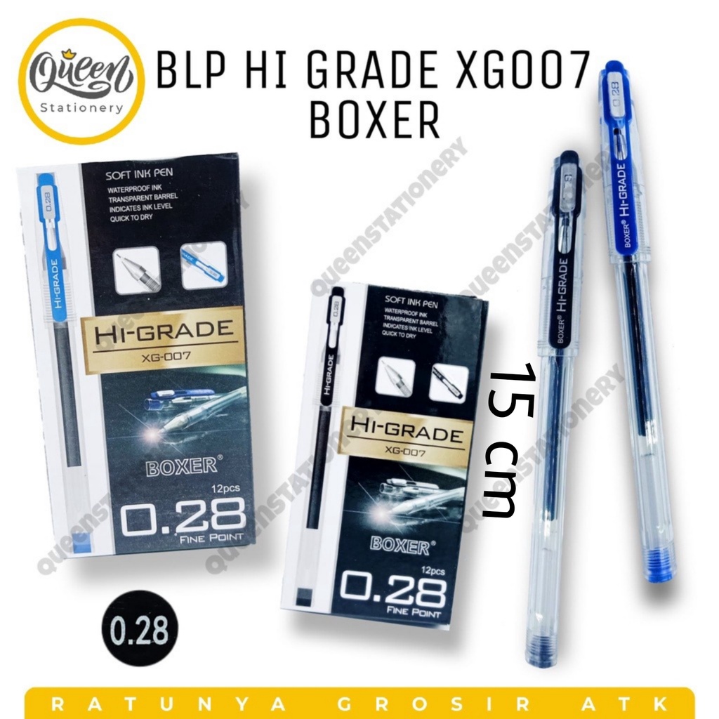 

BOLPEN HI GRADE XG007 BOXER / BULPEN 0.28 MM / PULPEN / POLPEN / BOLPEN BERKWALITAS / BULPEN TERBAIK