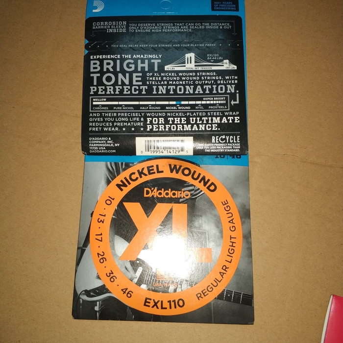 Senar gitar elektrik D'addario original EXL 110 / EXL 120