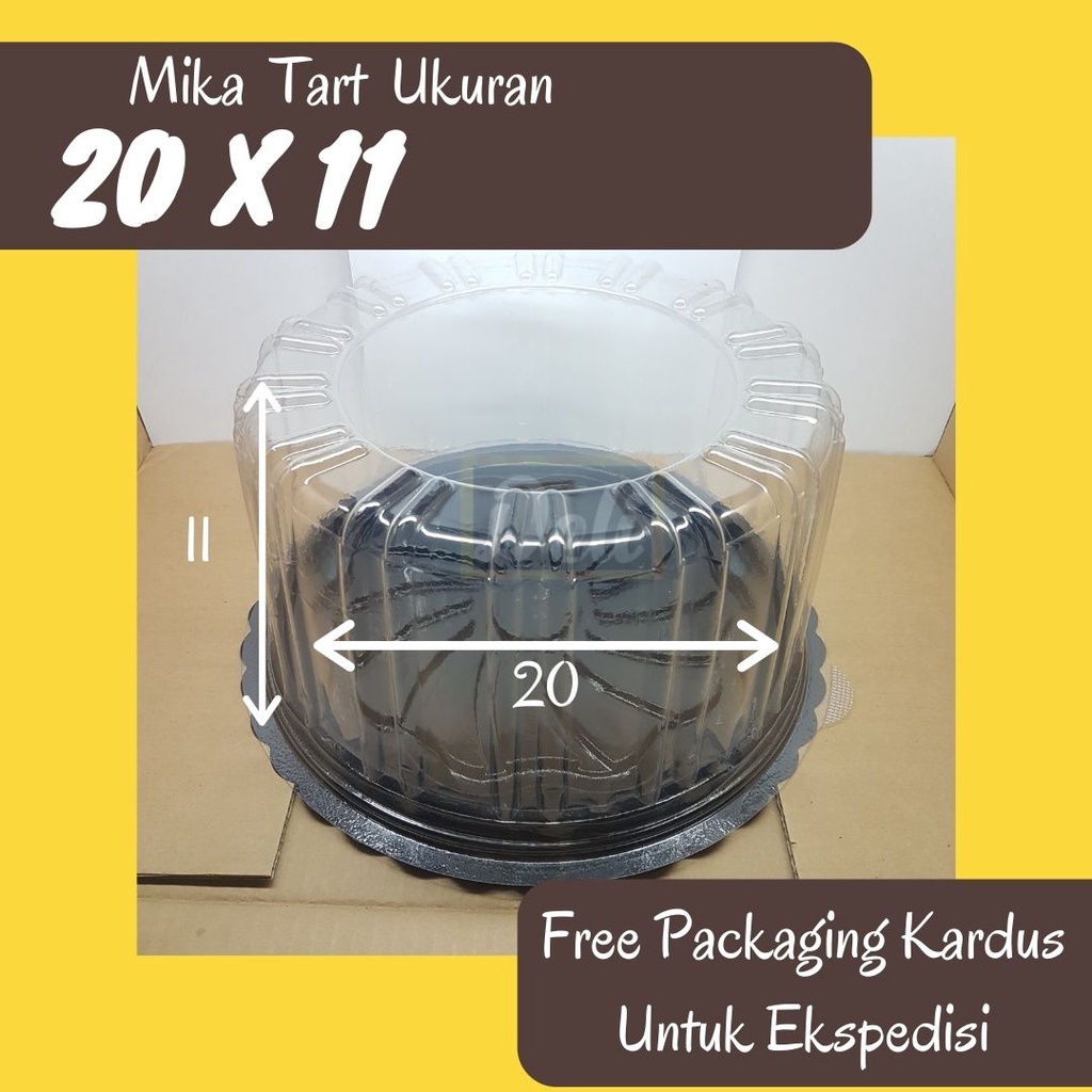 Mika Tart Bulat / Mika Kue Ulang Tahun / Tempat Kue Tart Diameter 20cm
