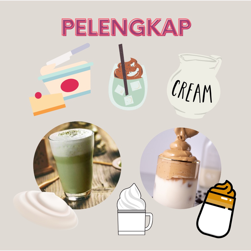 

Bubuk Pelengkap Yummy Cream Powder Cheese Cream Cheese Dalgona Coffe Cocoa Bubuk Untuk Campuran Minuman Kopi Toping Premium Foam Nikmat Segar Berkualitas Alami Halal Murah Terbaik Lezat (100gr)