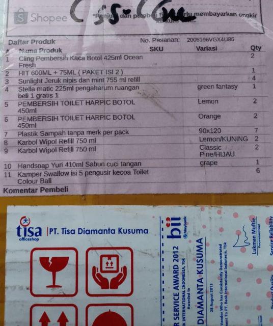 Cling Pembersih Kaca Botol 440ml