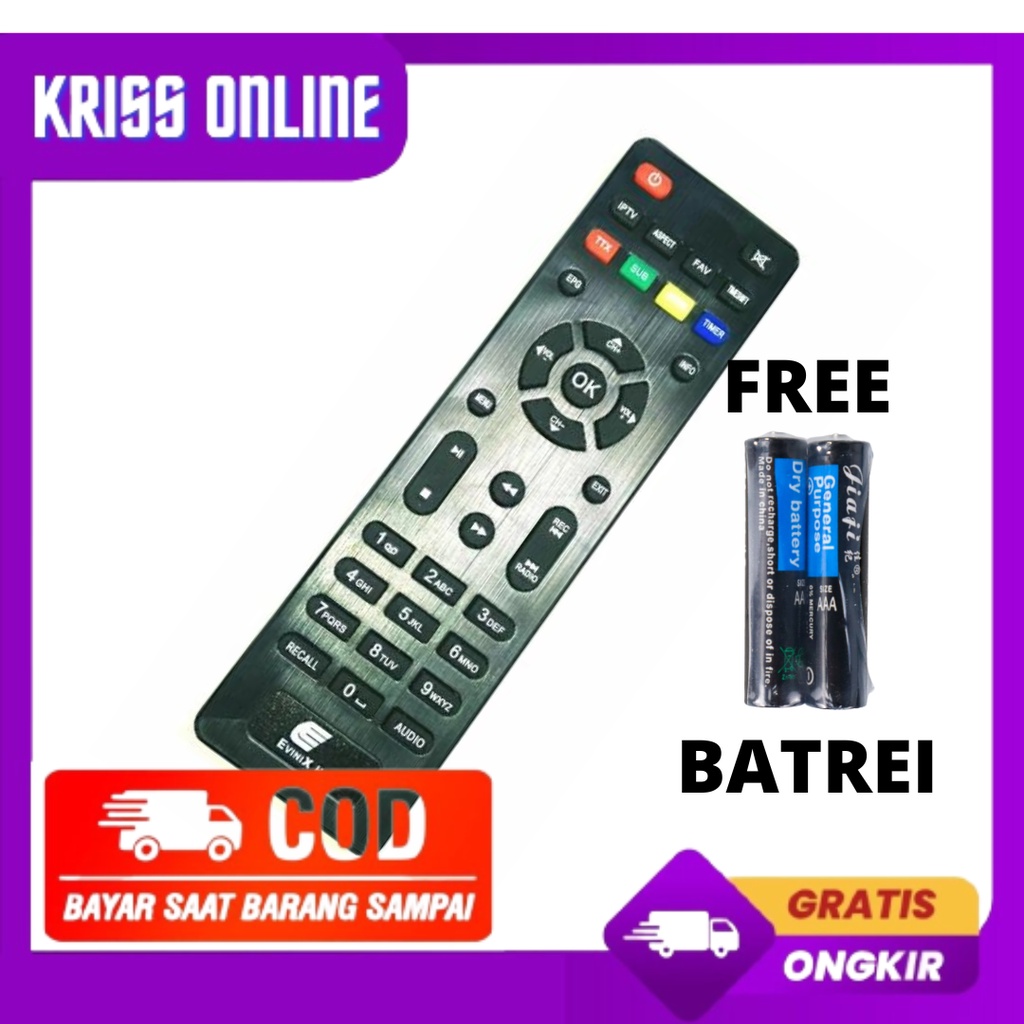 Remot stb Evinix h1/set top box evinix ORIGINAL