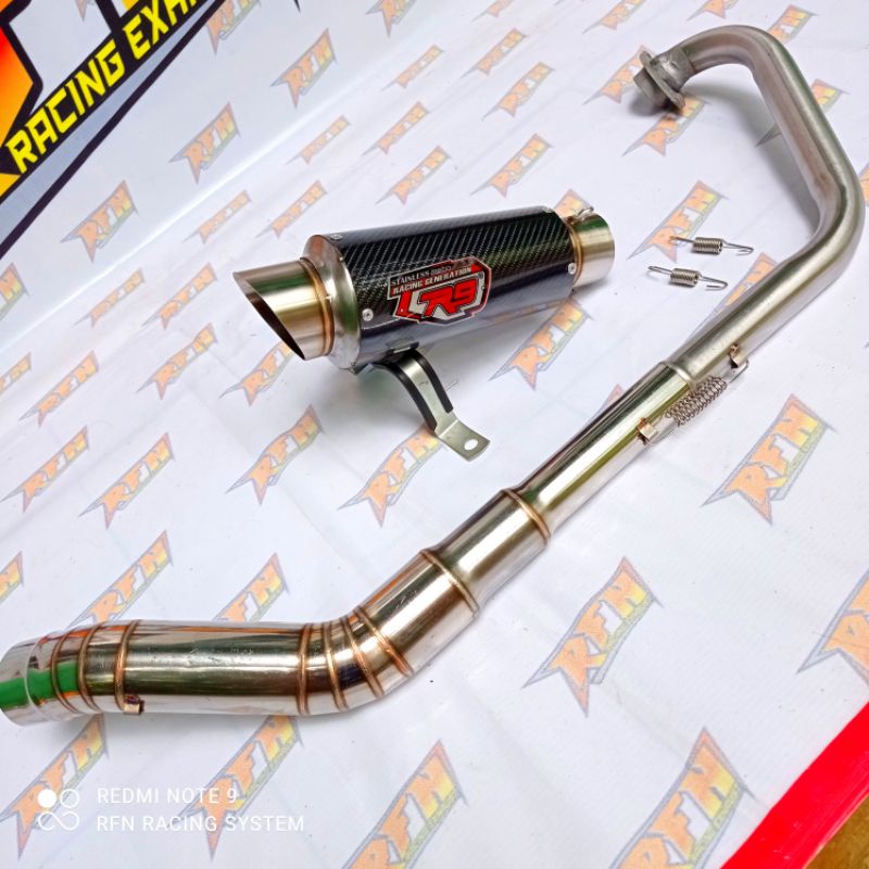KNALPOT RACING R9 CARBON VIXION R OLD SONIC SUPRA GTR R15 V2 V3 CBR150R FACELIFT GSX R SATRIA FU FI 