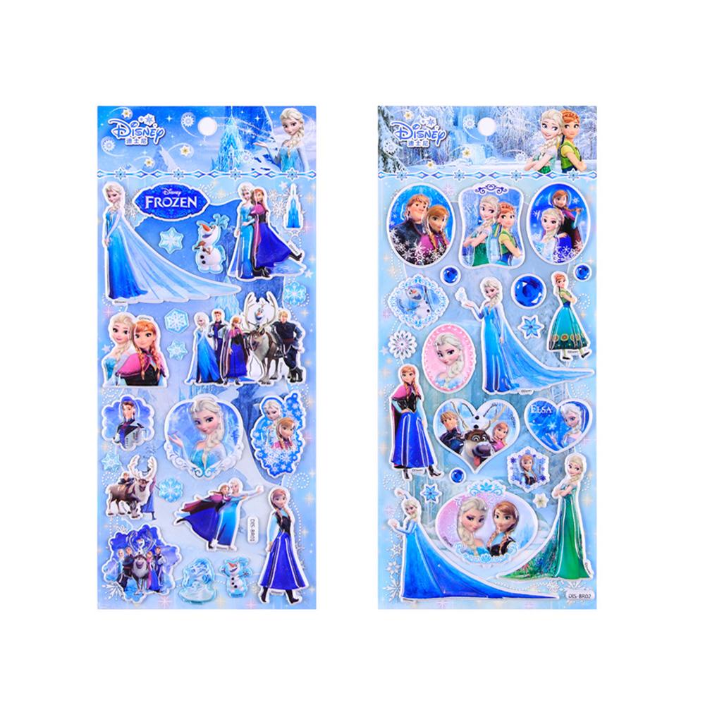 Agustinina Frozen Stiker Anak Lucu Elsa Removable Sofia Paster