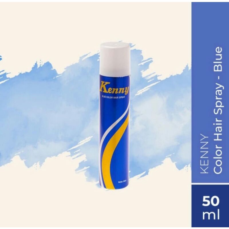 Hairspray Kenny /Cat Rambut Semprot Sementara Warna Biru