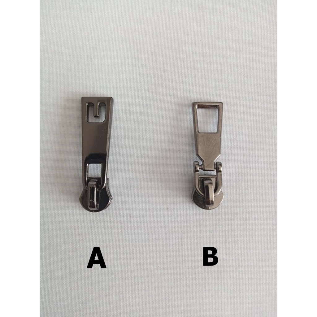 Kepala Resleting / Head Zipper Gigi Besi Black Nikel no. 5