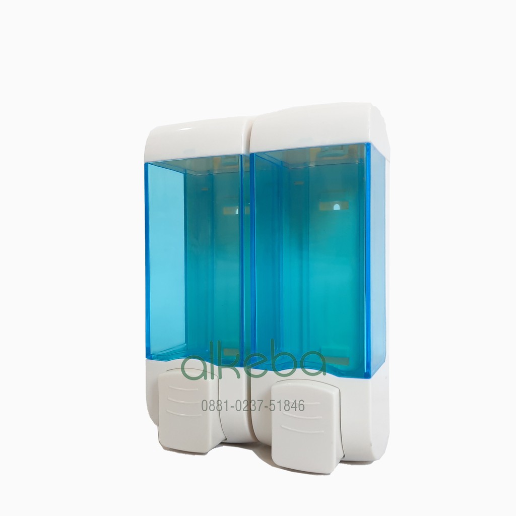 Double Soap Dispenser Type F1801-C-S Anti Pecah / Tempat Sabun Cair