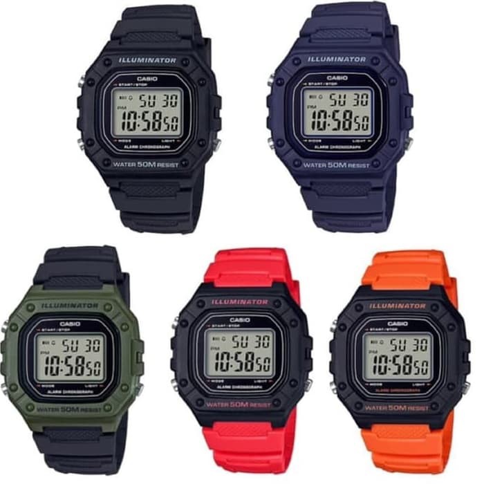 Casio Original Casio Digital Original Casio W 800h 1av Jam Tangan Pria Hitam Resin Special Promo