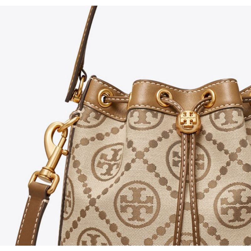 Tory Burch T Monogram Jacquard Bucket Bag (79487)