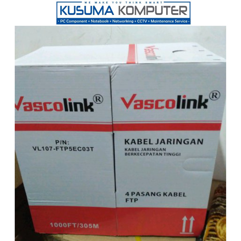 VASCOLINK CABLE UTP CAT 5E Kabel Lan Jaringan