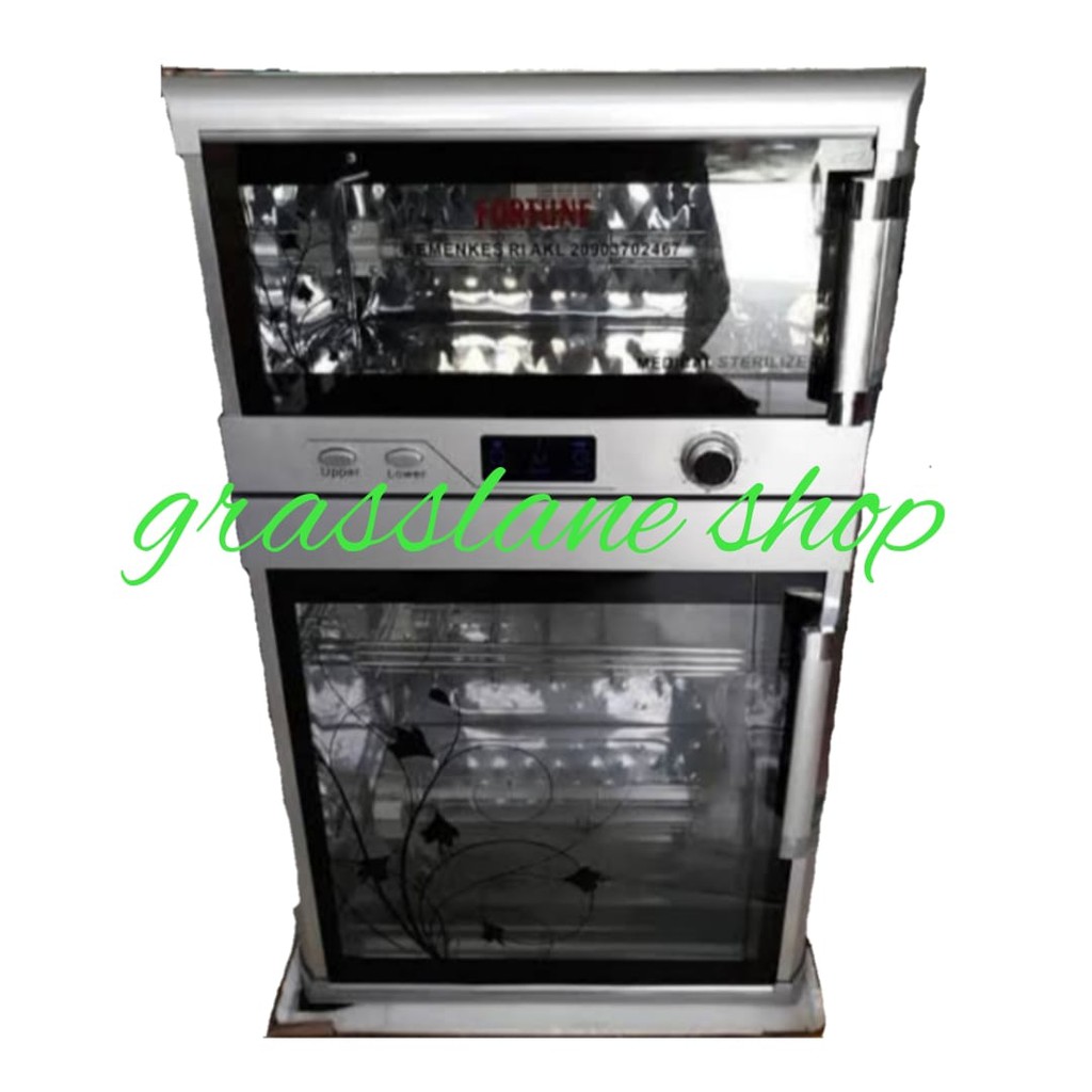 Dry Sterilizer Box Ozone dan Panas Sterilisator 2 Pintu Fortune