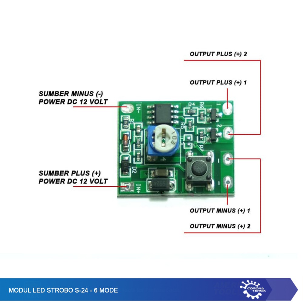 Modul Led Strobo S-24 - 6 Mode