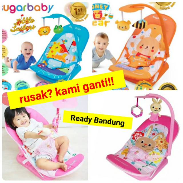 INFANT SEAT SUGARBABY FOLD UP Bouncer Bayi Sugar Baby Infant Seat with Toy rossie Rabbit BABY BATHER INFANT SEAT SPACEBABY ZX2109 Baby Fold Up Infant Rocker Spacebaby infant seat proyektor ZX-2109 / tempat duduk bayi SPACE BABY INFANT SEAT MUSIC & SHOOTE-2