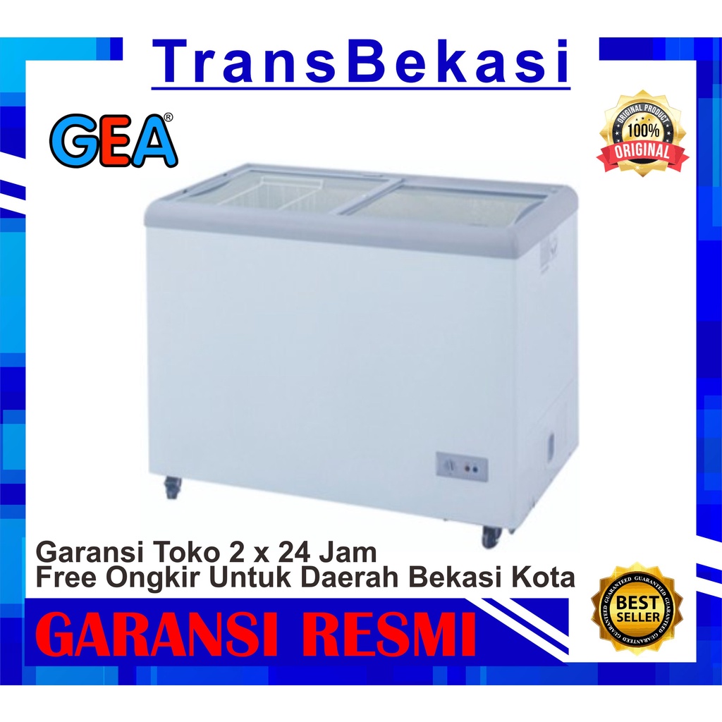 CHEST FREEZER GEA SD-256 / FREEZER BOX GEA SLIDING FLAT GLASS SD 256