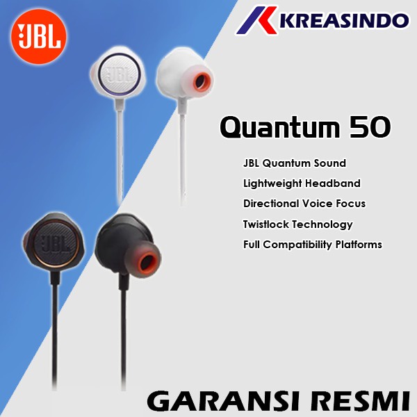 JBL Quantum 50 / Q50 Headset gaming wired in-ear Resmi IMS