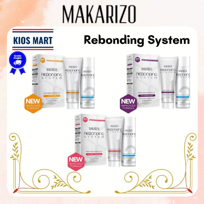 Makarizo Rebonding System Hair Straightening 120ml