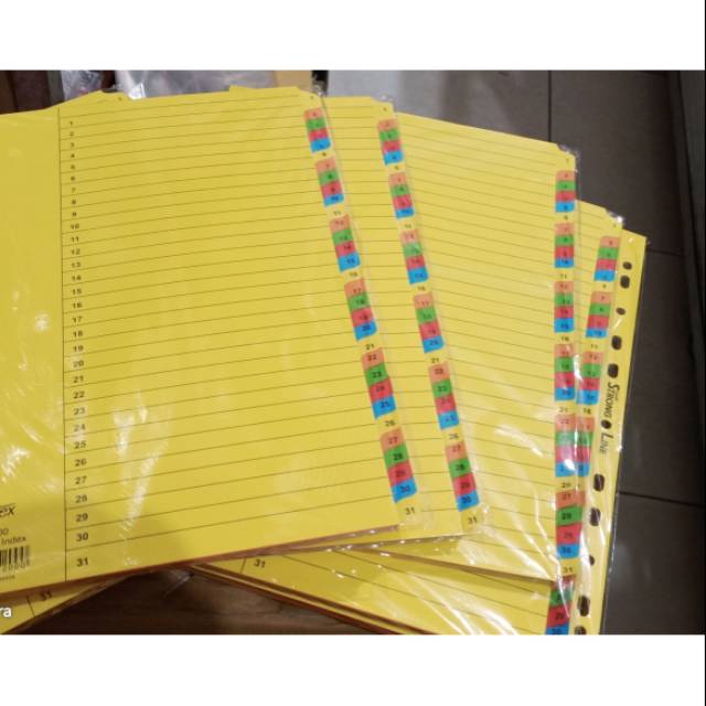 

Divider Bantex Angka (1-31) 6052
