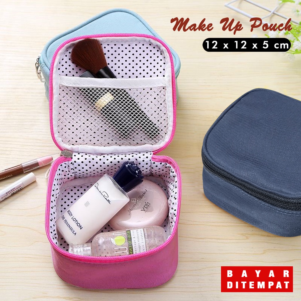 Travel mate tas make up mini travel organizer tas kosmetik kecil dompet pembalut