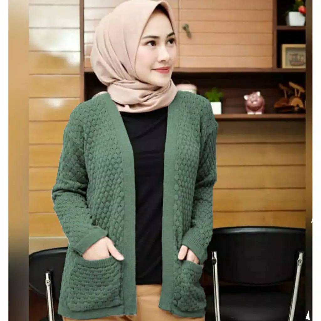 AFI - EC - RJT Popcorn Cardigan Tribal (Cardy)-Army