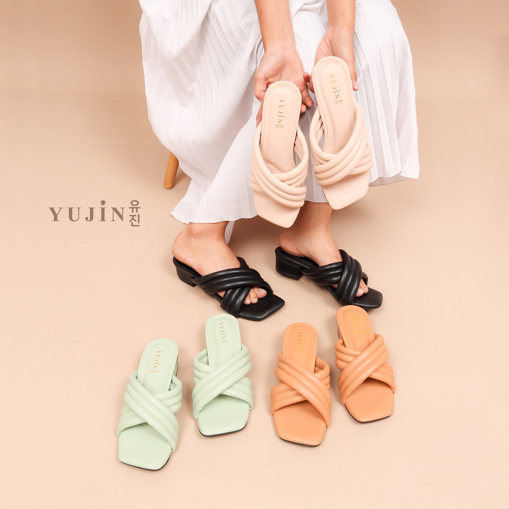 YUJIN Sandal Heels Wanita Harumi Korean Style Sandals