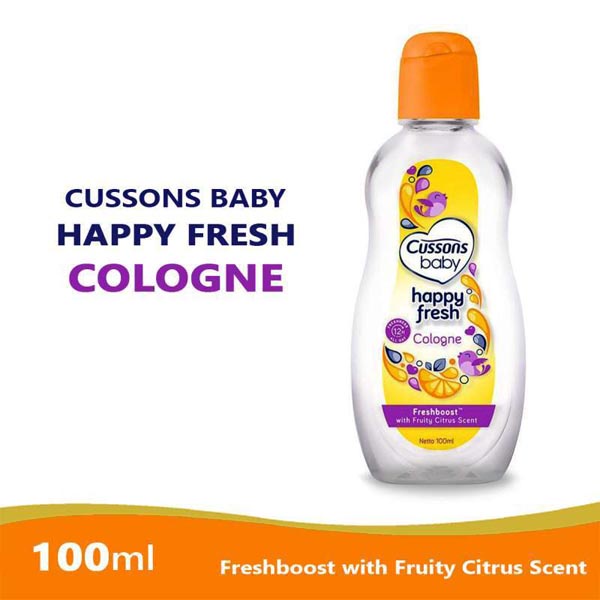 [100ML] [BPOM] Cussons Baby Cologne Happy Fresh - Minyak Wangi Bayi 100ml_Cerianti