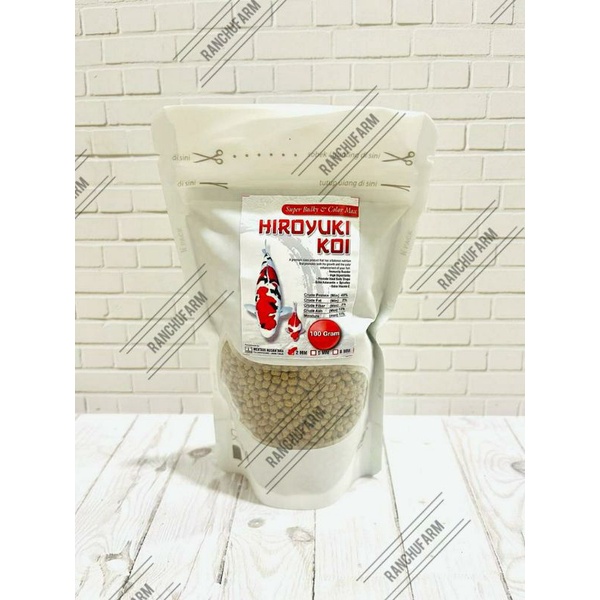 PAKAN PELET PELLET KOKI Hiroyuki Protein 48% SUPER BULKY + COLOUR 100gr