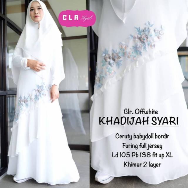 Khadijah syari / gamis set / gamis set