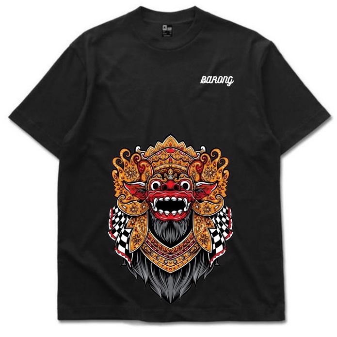 Oversized Tshirt Teddy Bear Barong Black kaos oversized pria dan wanita