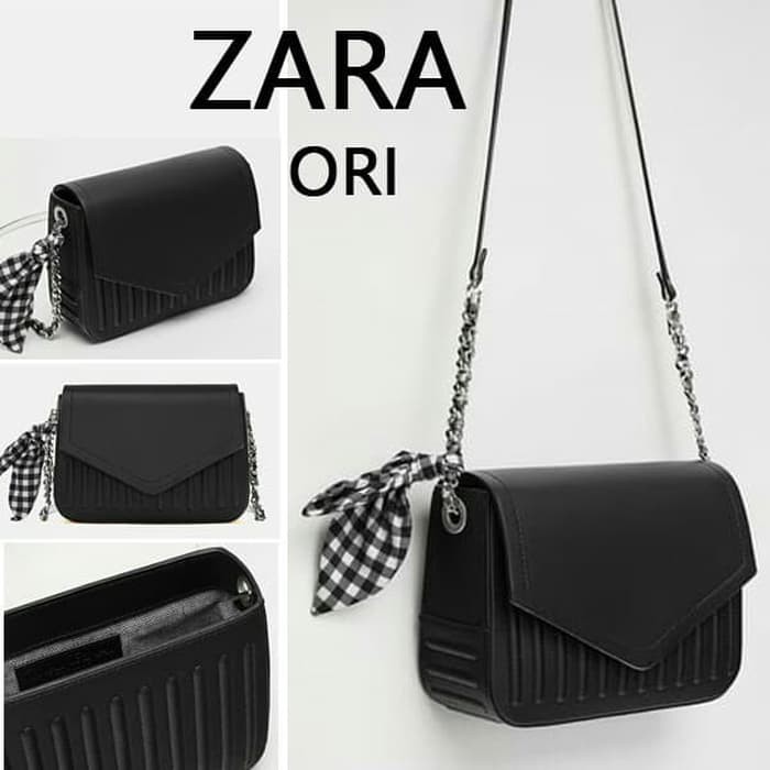 Tas Wanita Zara Original Tas Selempang - Hitam