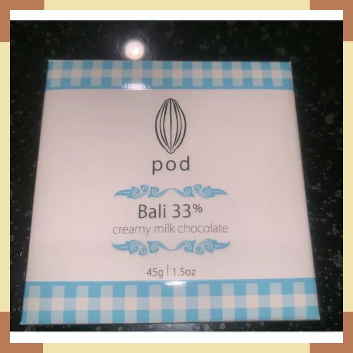 

POD Bali 33% Creamy Milk Chocolate 45g Cokelat Coklat Snack Snek
