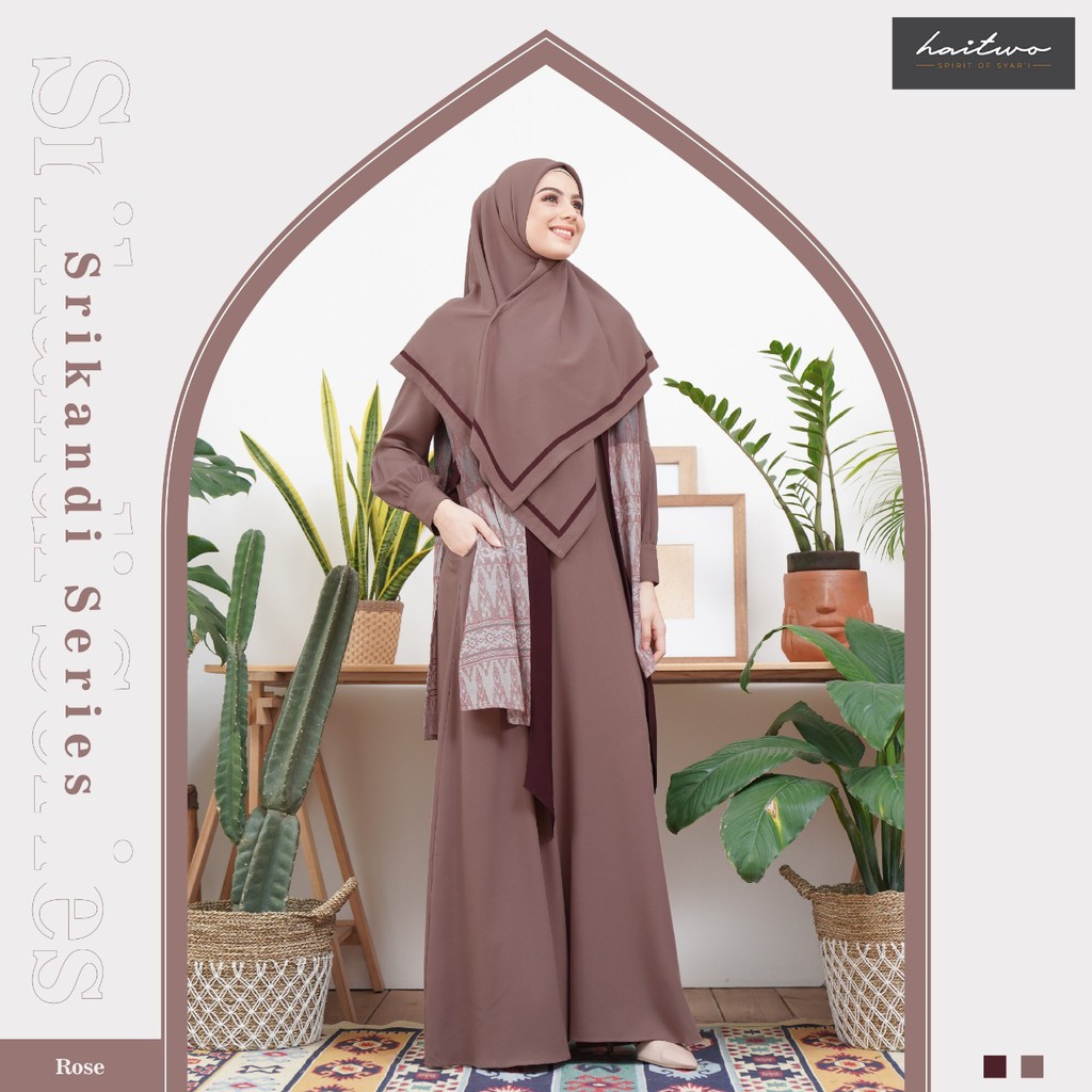 Gamis Plus Hijab Plus Outer Haitwo Srikandi Series - Gamis Kekinian - Gamis Terbaru