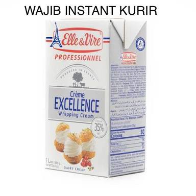 

Ready - Elle N Vire Whipping Cream Isi 1 Liter.