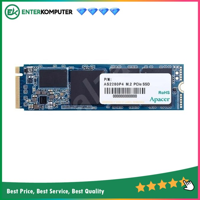 Apacer AS2280P4 256GB M.2 NVME PCIe 3.0 x4