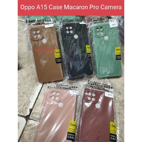 Case Macaron Oppo A15 A15S Silikon Casing Selicon Softcase Pelindung Pro Camera