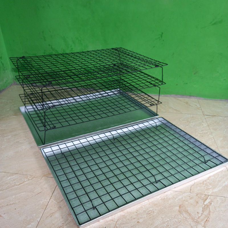 cooling rack ukuran 60x40 cm cooling rack ukuran jumbo rak peniris kue cooling rack peniris makanan/cooling rack pendingin kue atau makanan/cooling rack/rak