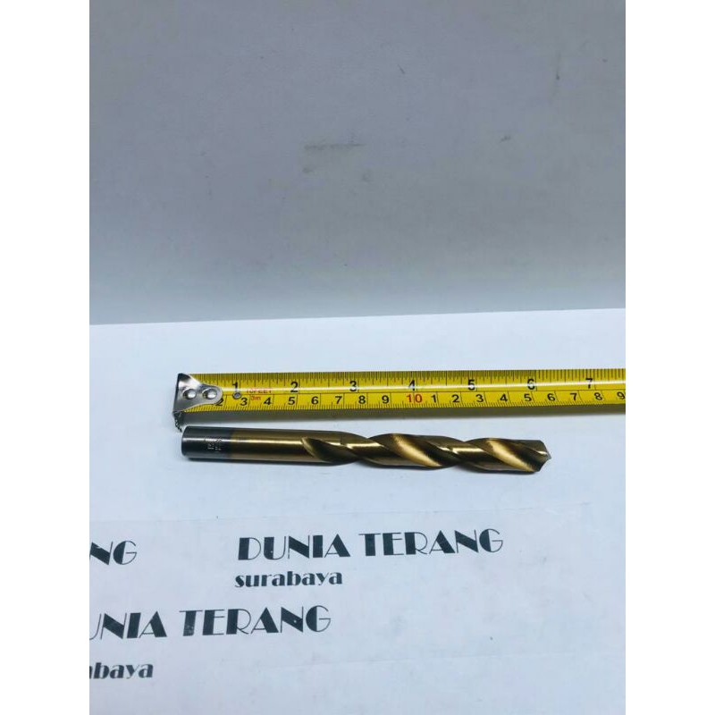 Mata Bor Besi ATS 13mm Kuning - HSS TiN Coated Fully Ground Twist Drill Bits 13 mm