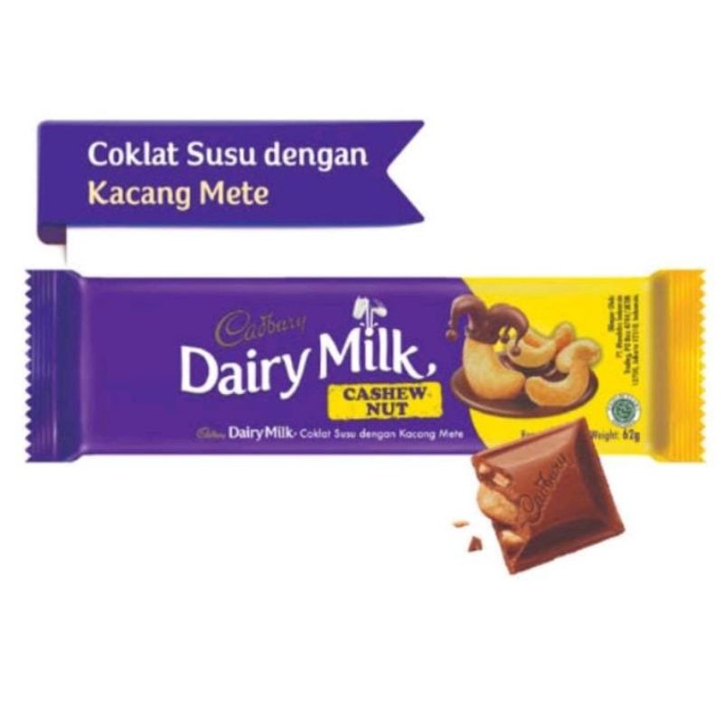 

Cadbury Dairy Milk Chocolate Cashew Nut 62 g