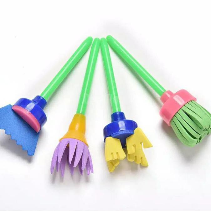 

TERMURAH Kuas Lukis Busa Sponge Painting Brush Kuas Lukis Anak Kode 1369