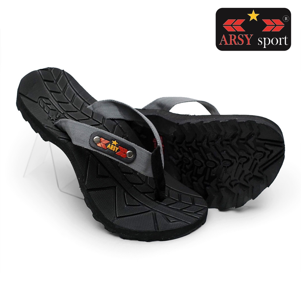Arsy Sport /Sandal Gunung Pria Jepit / Sanda Jepit / Sandal Pria / Sandal Murah / Abu-3