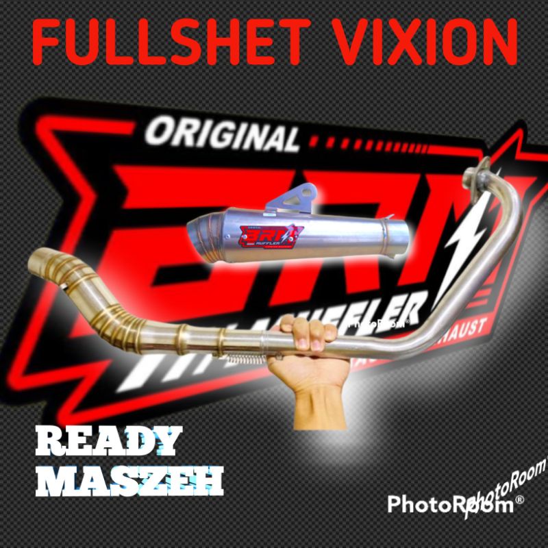 KNALPOT VIXION FULLSHET SLINCER JIKSAW ORIGINAL BRM KNALPOT RACING