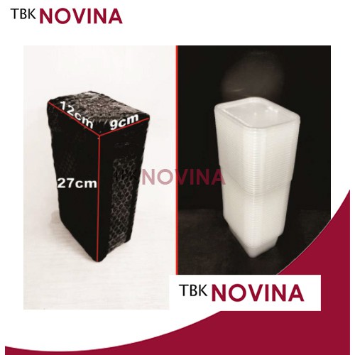 [25PCS] Thinwall 200ml Kotak Per Pack Rectangle Food Container Kotak Makan Plastik Murah