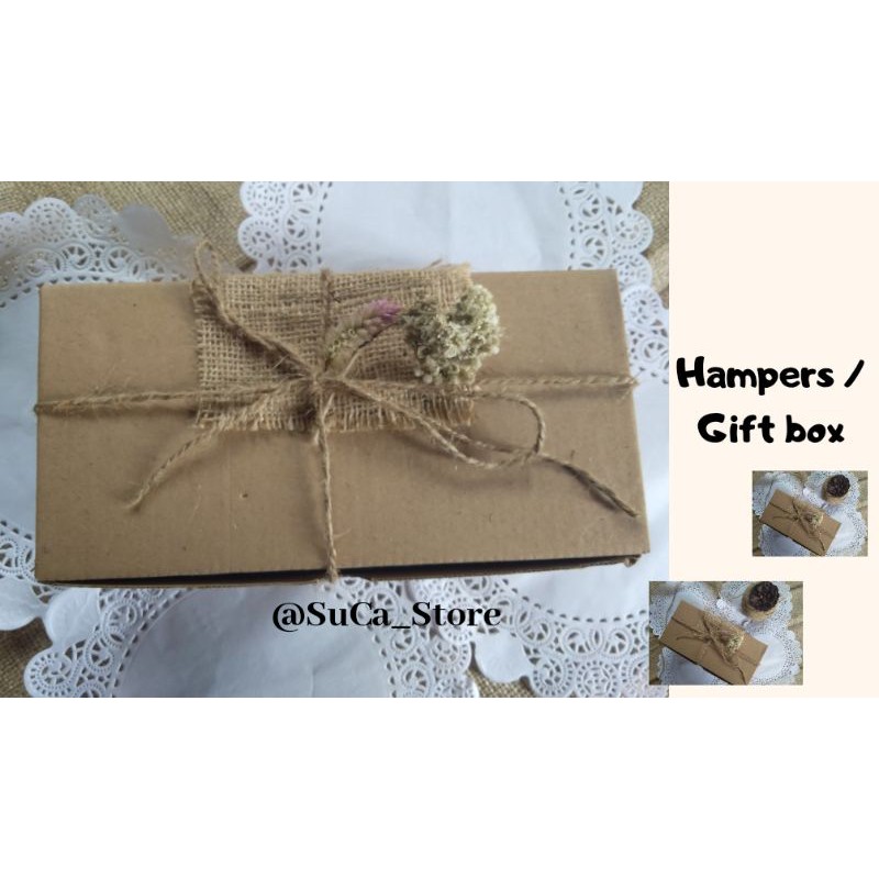 

Gift box/Kotak rustik/Hampers