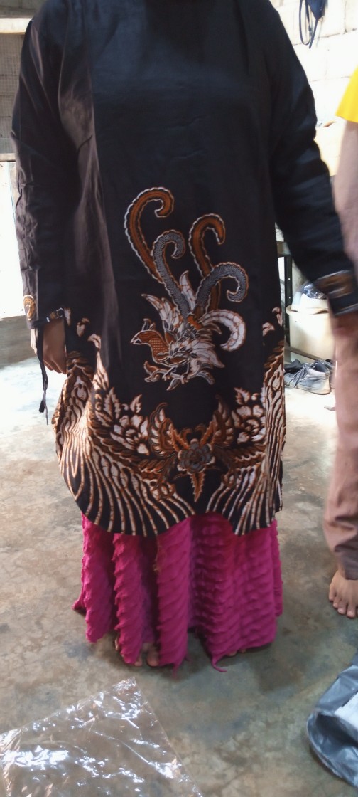 Batik Couple Keluarga Sania Ruffle Ori Ndoro Jowi Dnt Ayam Kate