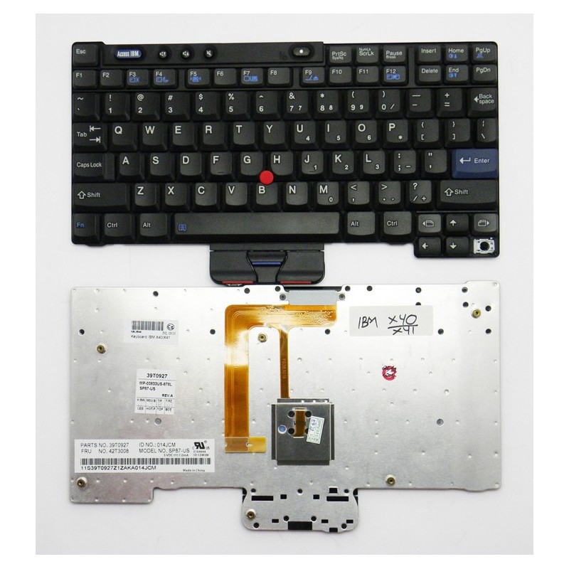 Keybord Keyboard Laptop Lenovo IBM ThinkPad X40 X41 39T0837 kblibm4