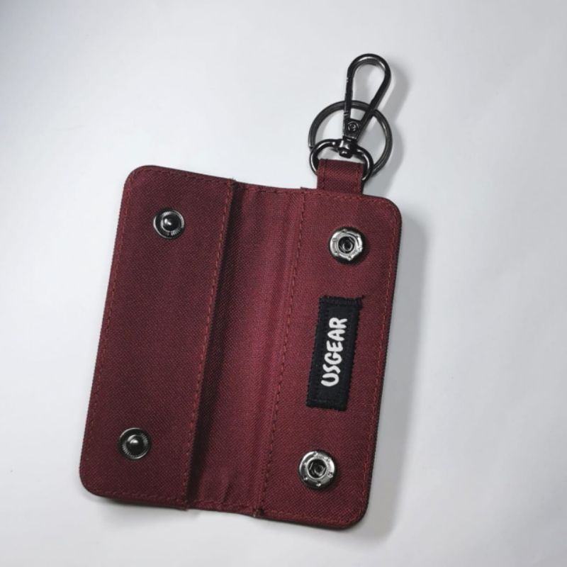 DOMPET STNK MOBIL MOTOR GANTUNGAN KUNCI KEW HITAM MAROON