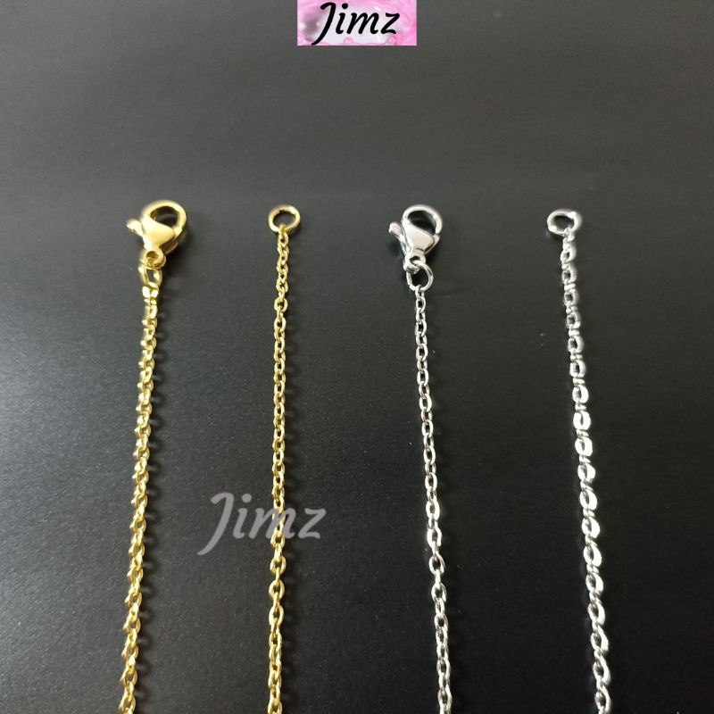 kalung nama inisial huruf abjad liontin nagita titanium xuping A smpai Z Gold Silver Anti Karat Anti Luntur Selamanya